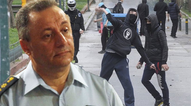 Анархисты избили начальника афинской дорожной полиции