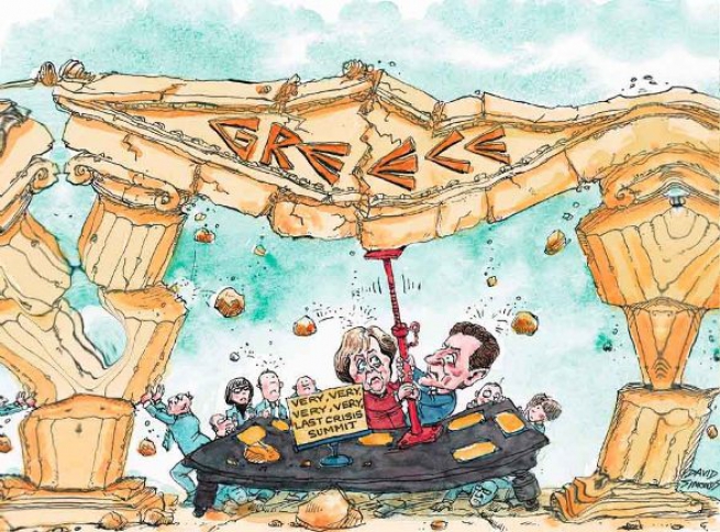 Банки Европы за день потеряли 50 миллиардов евро из-за Греции