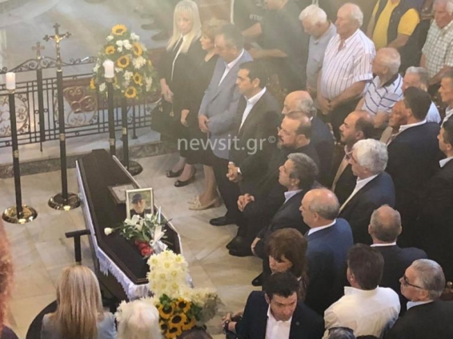 Алексис Ципрас на похоронах Гарри Клинна