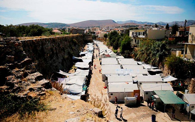 Жители Хиоса протестуют против нового лагеря для мигрантов