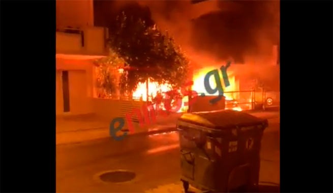 6 автомобилей и мотоцикл сгорели сегодня в Афинах