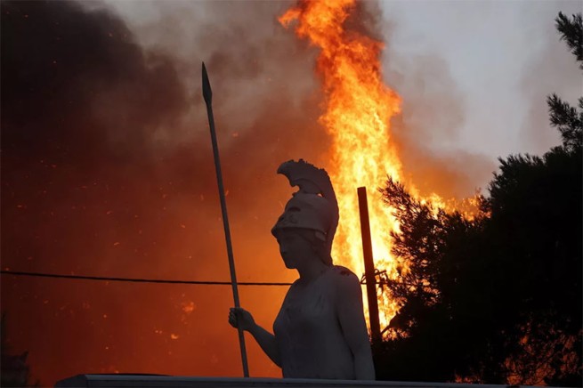 Греция: погодные условия в выходные повышают риск лесных пожаров