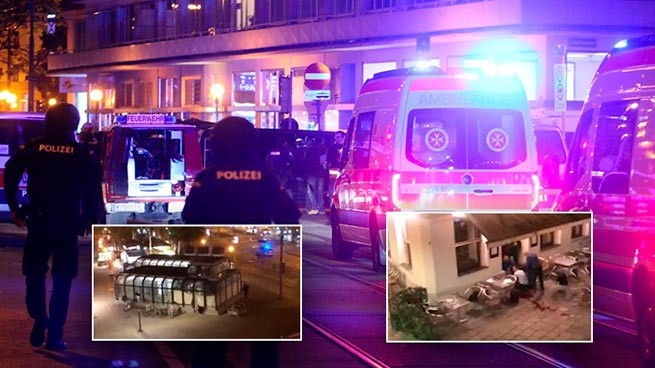 Террористы совершили 6 вооруженных нападений в Вене