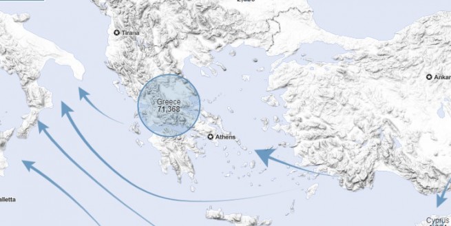 За второе полугодие  2019 года в  Грецию прибыло 45 тысяч соискателей убежища