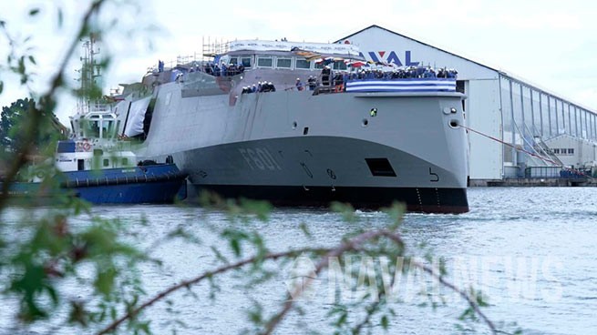 Первый фрегат FDI HN Belharra для ВМС Греции спущен на воду во Франции