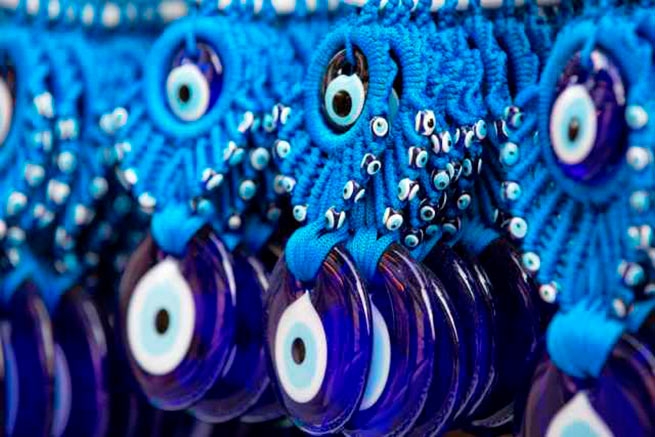 Greek amulet from the evil eye, one of the most popular souvenirs.