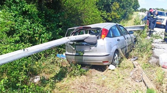 Шокирующая автомобильная авария в Амфилохии