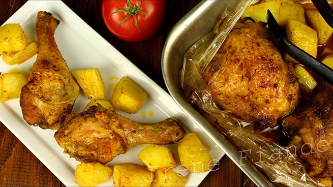 Куриные окорочка в духовке с хрустящей корочкой: рецепты с фото