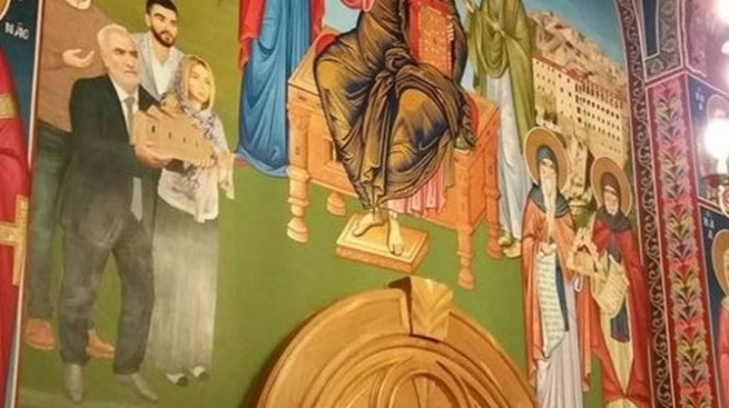 На стене церкви в Салониках изображен Иван Саввиди