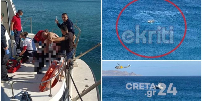 Авиакатастрофа на Крите с одним погибшим: видео операции по спасению