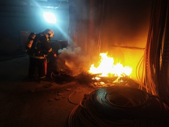 Пожар на станции метро в Салониках