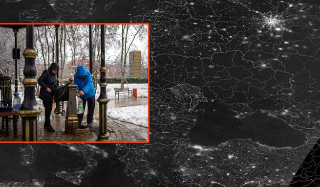 Россия погрузила Украину во тьму - шокирующие спутниковые снимки