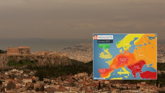 Греция:Лето с штормами, грозами и пожарами