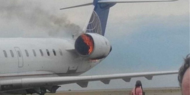 Крит: Возгорание на борту самолета