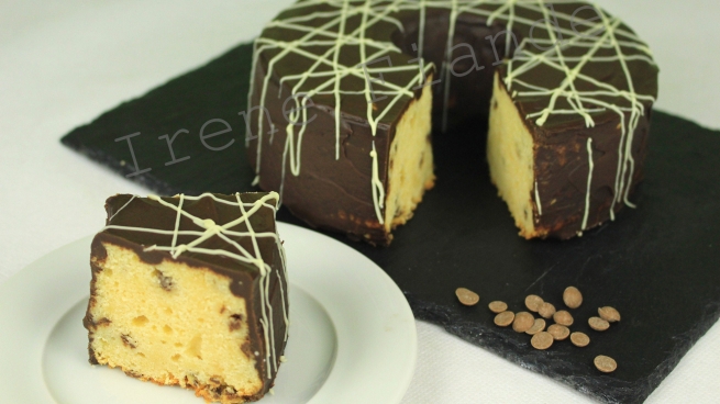 Рецепт творожного кекса с шоколадной глазурью