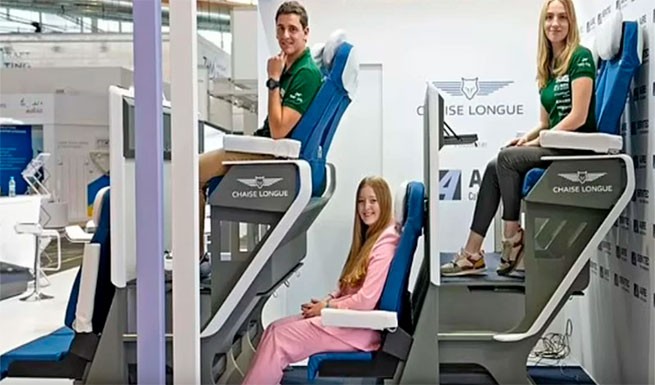 Инженер из Испании изобрел двухэтажные кресла для самолета