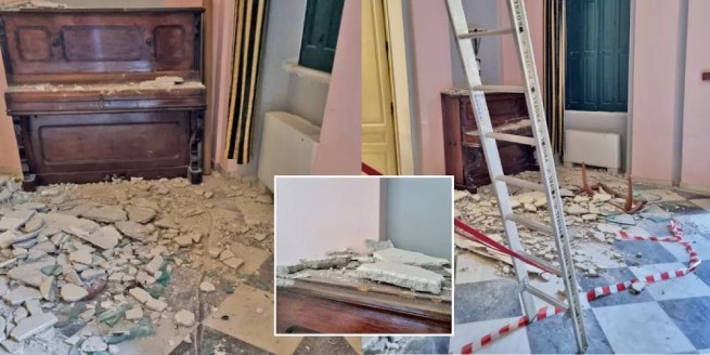 Землетрясение на Самосе: обрушилась крыша мэрии