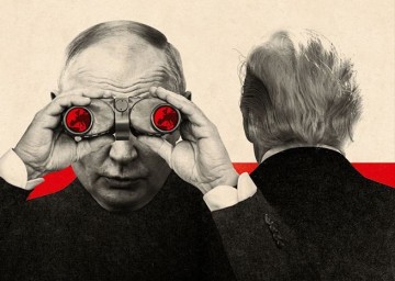 Шокирующая обложка журнала Economist: «Готова ли Европа к дуэту В. Путина и Д. Трампа?»