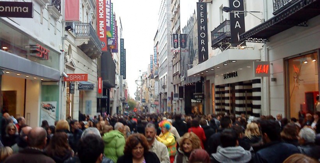 Греция: продленный шоппинг-сезон на конец уходящего года