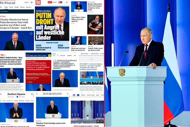 Путин чувствует себя увереннее, чем год назад — мировые СМИ об обращении президента России к Федеральному собранию