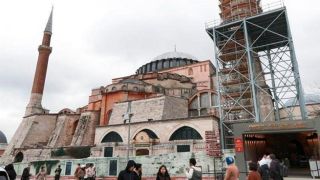 При реставрации собора Святой Софии снесли минарет