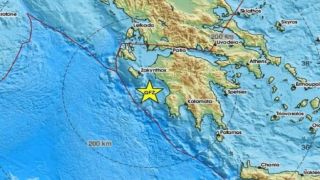 Двойное сильное землетрясение 5,7 балла сегодня в 09:10 ощущалось в Аттике и на Пелопоннесе