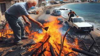 Крит: 60-летний мужчина оштрафован на 3375 евро за пожар, вспыхнувший в Лефкохори